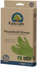 If You Care Household Latex Gloves - FSC Certified - Medium, 1 ct