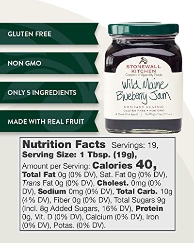 Stonewall Kitchen Wild Maine Blueberry Jam, 12.5 Ounces (Pack of 2)