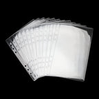 A5 Binder Pockets 12pcs Clear PVC Binder Pouches 6 Holes Zipperless Side Open Cash Budget Envelopes Waterproof Document Filing Bags for A5 Binder Protectors Photos, Cash Organize