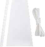 SUMERSHA Wedding Dress Zipper Replacement Adjustable Satin Corset Back Kit Lace up for Prom Dress Gown Corset Replacement