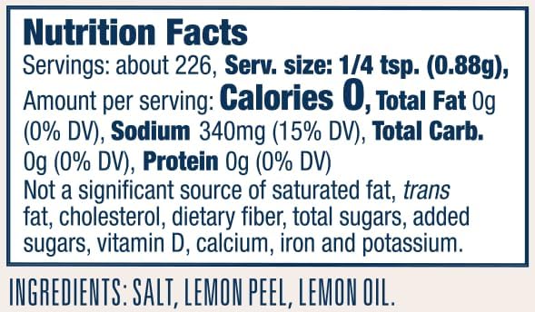 Diamond Crystal Salt Co. Lemon Kosher Salt, 7 oz.