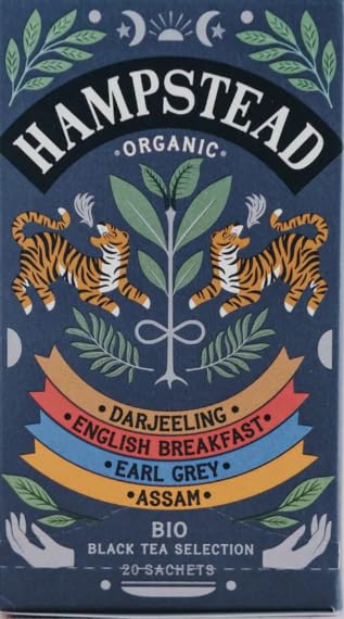 Hampstead Organic Black Tea Sampler 20 count