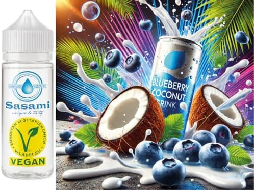 Energy Drink Coconut Blueberry Flavor Concentrate - Vegan - Sasami - 100ml