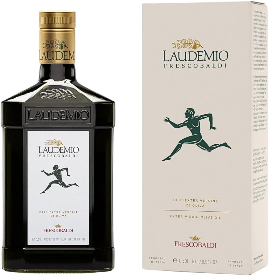 FRESCOBALDI Laudemio Extra Virgin Olive Oil, 16.9 FL Oz, 500ml, Premium, Award Winning Product of Tuscany, Italy, Fruity & Peppery Flavor, Smooth & Robust Low Acidity, Rich in Polyphenols