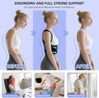 Full Back Brace Breathable Posture Corrector for Women and Men,Adjustable Back Support Straightener and Posture Belt for Women and Men to Improving Posture, Relief for Upper,Lower Back, Lumbar, Neck and Shoulder Pain.(Large)