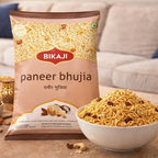Bikaji Paneer Bhujia Mixture | 400g (14.11 oz) Bikaneri Sev Namkeen | Crunchy Indian Snack Mix | Authentic Rajasthani Namkeen | Tea-Time Snack & Chaat Topping | Vegetarian