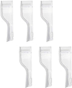 Travel Electric Toothbrush Heads Cover Plastic Protective Cap Case Compatible with Oral-B Long Dual-Heads Replacement Tooth Brush Heads(6 Pack) Clear