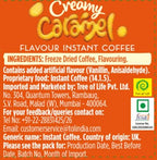 Beanies Flavour Instant Coffee - Creamy Caramel Instant Flavored Coffee - Bold & Adventurous Full-On Flavor - An Indulgent Sugar Free Taste Explosion - Low Calorie - Vegan & Gluten Free - Wheat & Dairy Free, 50g jar