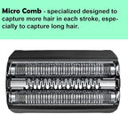 52B Series 5 Replacement Head for Braun Electric Shaver, S5 Wet and Dry Replacement Foil and Cutter Compatible with 5190cc 5090 5020 (1 Count)