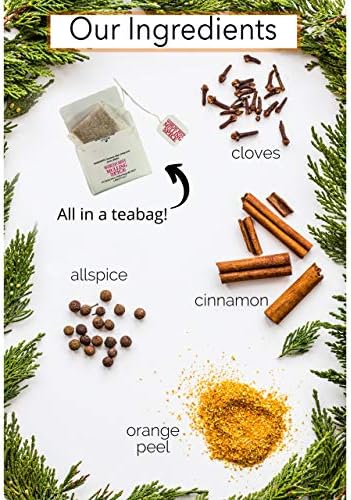 Olde Tradition Spice: Mulling Spices in Tea Bags for Apple Cider, Mulled Wine, Glühwein, Hot Toddy Holiday Drink - Sugar-Free & Caffeine-Free - 24 Count