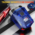 Cyberpunk Mini Electric Shaver, Portable Electric Razor for Men, Smart Display, IPX7 Waterproof, Wet & Dry Shaving, Rechargeable Cordless Rotary Shaver for Home, Office, Car, Gifts