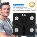 Vitafit Smart Bathroom Scale for Body Weight, Weight Scale Professional Factory Since 2001, App Sync 13 Body Composition Analyzer BMI, Body Fat and Muscle, 400lb, LED, Black
