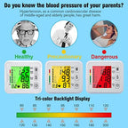 Wrist Blood Pressure Monitor 2026 Upgraded Digital BP Machine with Tri-Backlit Display, Automatic Wrist Blood Pressure Monitor Pulse Rate Monitoring, USB Rechargeable, 2x99 Memory Readings