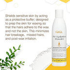 GiGi Pre-Epilation Waxing Powder for Hair Removal, Moisture-Absorbing Pre Wax Powder, 4.5 oz