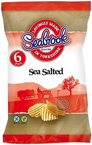 Seabrook Crinkle Cut Sea Salt Crisps 6 x 25g