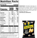 Smartfood Popcorn, White Cheddar, 1.875 Oz (Pack of 6)