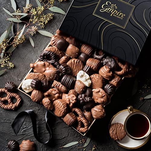 Assorted Gourmet Chocolate Gift Box - Food Gift Basket for Women and Man - Birthday, Thank You, Present Idea for Him and Her, Holiday Gifts Baskets