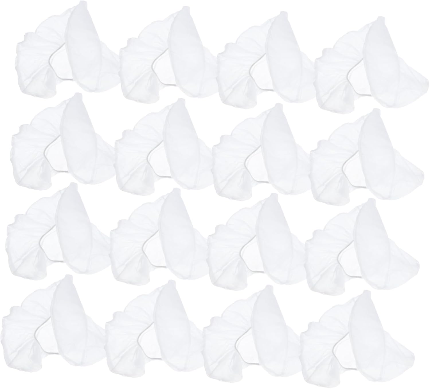 50 Pcs Disposable U-Shaped Pillow Cases for Massage Tables – Non-Woven Spa and Salon Use Covers Elastic for Face Support