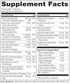 NATURELO One Daily Multivitamin for Women 50+ (Iron Free) - Menopause Support for Women Over 50 - Whole Food Supplement - Non-GMO - No Soy - 60 Capsules - 2 Month Supply