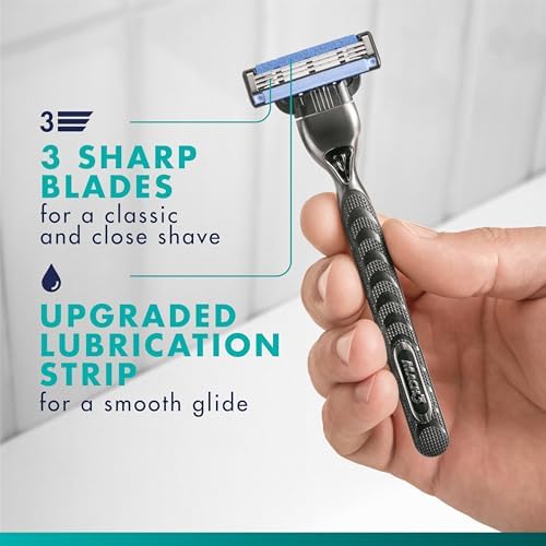 Gillette Mach3 Razor for Men, 1 Razor Handle + 2 Blade Refills