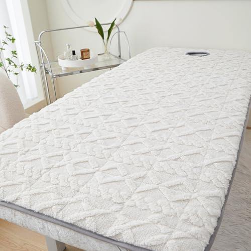 Green(s),185 * 70cm, Thin Massage Bed Mattress Pad with Face Hole Massage SPA Bed Sheet Cover with Elastic Band Non-Slip Mattress Pad for Home Hotel Beauty Salon Cosmetic Bed Tattoo Table