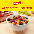 Glad Cling N Seal Plastic Wrap for Food, Airtight Seal, 300 Square Foot Roll (Pack of 4)