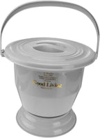 Portable Plastic Bedpan Lid Thickened Household Spittoon Night Urine Pot for Adults and Pregnant Women