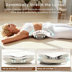 Zenopax Electric Lumbar Traction Device, Multifunctional Back Traction Device with Dynamic Traction, Left-Right Swing, 8-Level Electrotherapy, Vibration Massage, 3-Level Hot Compress
