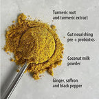 Organic Traditions Superfood Turmeric Latte Instant Golden Milk Powder (Mylk) Caffeine Free Latte Blend Turmeric Powder Organic, 100g/5.3oz Bag