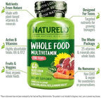 NATURELO Multivitamins for Teenage Girls/Boys, 60 Capsules, Whole Food Multivitamin with Minerals, Non-GMO, Vegetarian