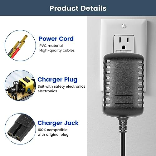 4.5V Charger for BaByliss PRO FX870 FX788 FX787 FXSSM FX820 FX726 FX825 Outlining Trimmer Compatible with BaByliss GOLDFX Hair Clippers Power Adapter