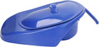 Portable Bedpan with Lid and Handle for Elderly and Pregnant Women, Dark Blue 176.4lb Capacity
