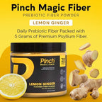 Pinch Magic Fiber & Shaker Combo | Prebiotic Psyllium Husk Fiber for Digestive Health, Keto, Vegan, Low Sugar | BPA-Free Shaker for Smooth Mixing, Travel-Friendly, Dishwasher Safe | 28-Day Supply