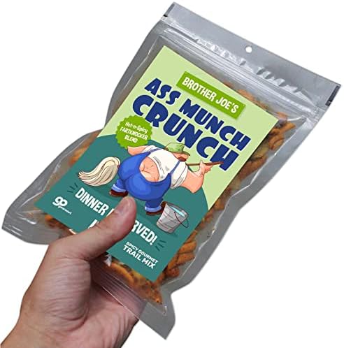 Ass Munch Crunch Trail Mix - Snack Gift for Spice Lovers Spicy Fartknocker Blend Crunchy Snacks for Teens and Adults Resealable Bag Made in the USA