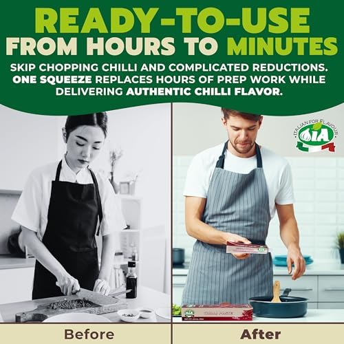 IA Chilli Paste Ready to Use in a 2.82oz (80g) Tube - Perfect for Sauces, Avocado Toast and Salads, Gluten-Free, Recyclable and Anti-Waste Packaging
