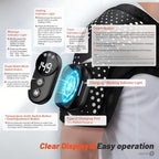 Cordless Shoulder Heating Pad with Massager, with Detachable Remote,Shoulder Massage Wrap with 6 Heating Levels 5 Vibration Modes, Rotator Massager for Pain Relief,for Men & Women