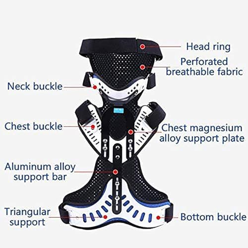 SFKLYU Orthosis Cervical Thoracic Halo Brace, Head Neck Chest Orthosis Adjustable Cervical Thoracic Orthosis Comprehensive Securing,C