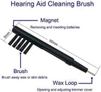 Hearing Aid Cleaning Brushes with Magnet and Wax Loop for BTE, ITC or ITE (3)