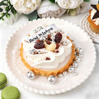 Silver Pearl Sprinkles for Cake Decorating, 6 Sizes Mix 4.6 oz Edible Pearls Sugar Sprinkles for Baking Cupcake Cookies