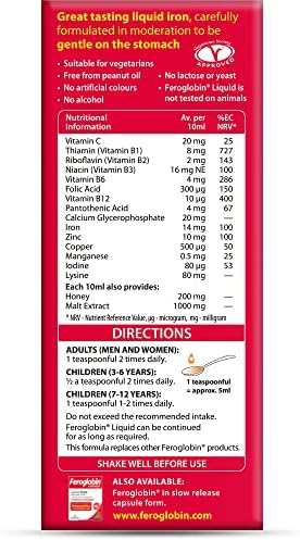 Vitabiotics Organic Feroglobin Liquid 500ml