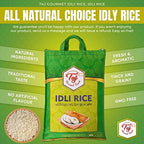 TAJ Gourmet Idly Rice, Idli Rice, Short Grain Rice, 10-Pounds