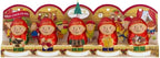 easter Lindt.sMilk Chocolate Elf Figures, Festive Gift Tray Box, 5 Pack of Individually Foil Wrapped Milk Chocolates Mini Hollow Elf Candy, Perfect Basket Filler & Decoration