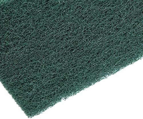 Akozon 5pcsset Industrial Scouring Pads, Abrasive Scourer, Heavy Duty Finishing & Cleaning Sponge Pads (Green)