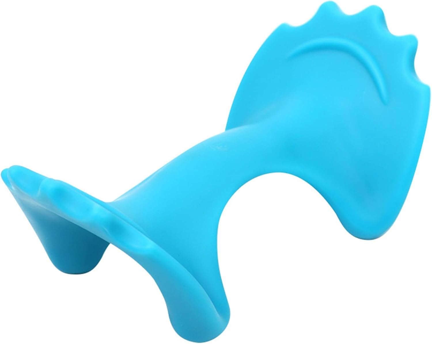Manual Portable Neck and Cervical Massager Office Acupressure Head and Neck Fatigue Relief Massage (Blue)