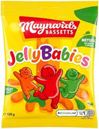 Maynards Bassetts Jelly Babies 130g x3, Soft Chewy