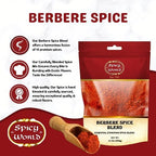 Spicy World Berbere Spice Blend | Authentic Ethiopian Seasoning Hand-Blended | Rich 14-Spice Mix for Flavorful Dishes (14 oz)