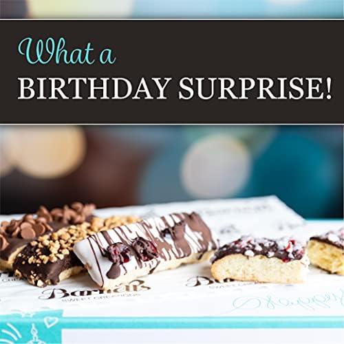 Barnetts Birthday Gifts for Women & Men, Gourmet Chocolate Biscotti Cookies, Unique Prime Food Happy Birthdays Gift Basket, Her Wife Mom Dad Sister Girls Friendship, 40th 60th Or 70th, Cookie Baskets