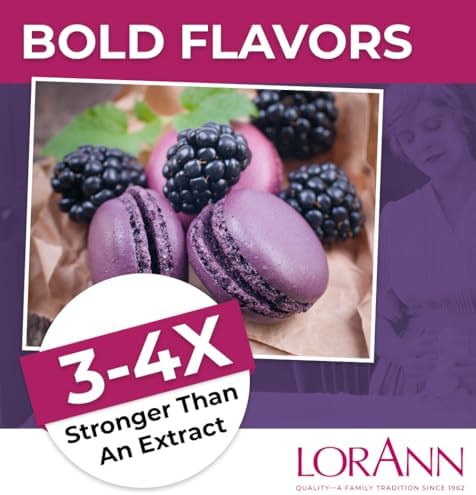 LorAnn Oils Super Strength Flavoring - Used For Candy Making, Flavoring Extracts, Baking, Hard Candy, and Flavor Oils - Bold, Natural Flavors 4X Stronger Than Extracts - Blackberry, 4 fl oz