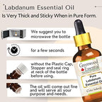 Greenwood Essential Pure Labdanum Essential Oil (Cistus ladaniferus) Steam Distilled 100ml (3.38 oz)