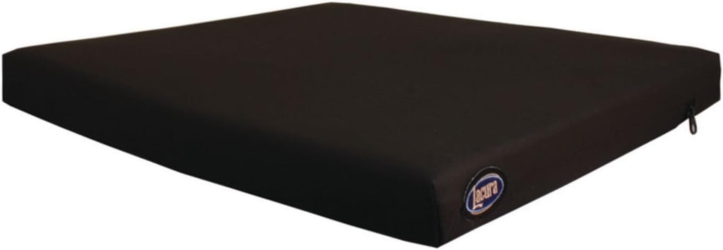 Lacura Q-Gel Cushion, 18" x 18" x 3", Gel Padded Cushion for Seats, Wheelchairs, and Cars, 2 Density Foam Padding with Antimicrobial Vinyl Cover, Provides Pain Relief and Support for the Legs and Back